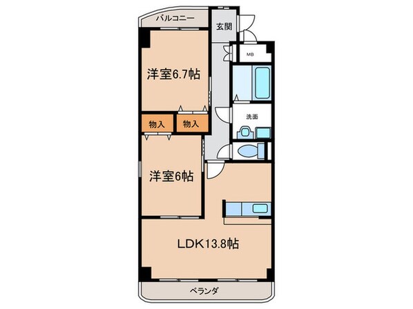 ブランジュ水広の物件間取画像